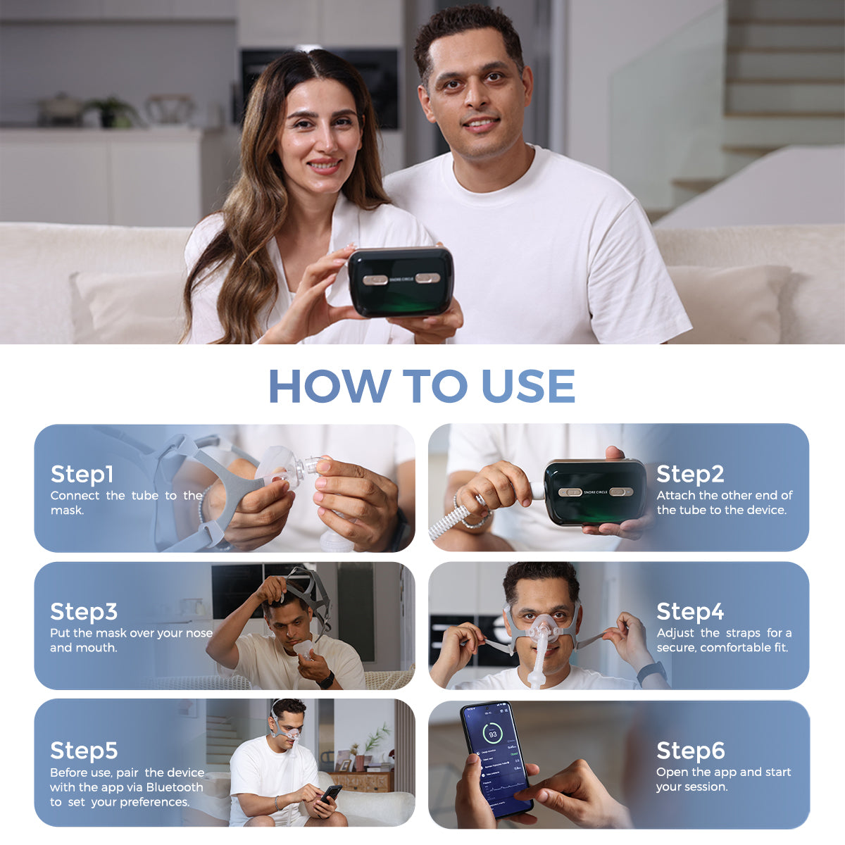 YA50Pro New Upgraded Portable Ultra-Quiet Auto APAP Device for Better Sleep
