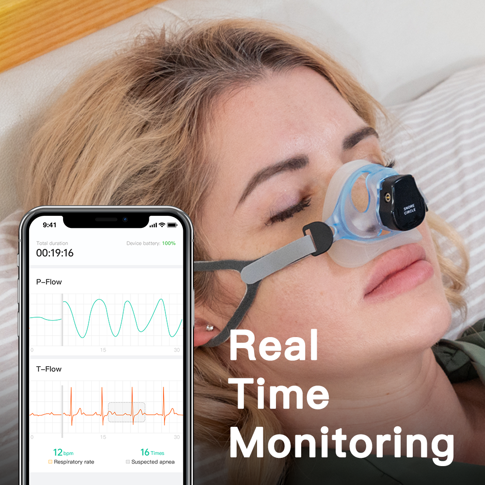 YS21 Sleep Breathing Monitor with APP Sleep Analysis Report
