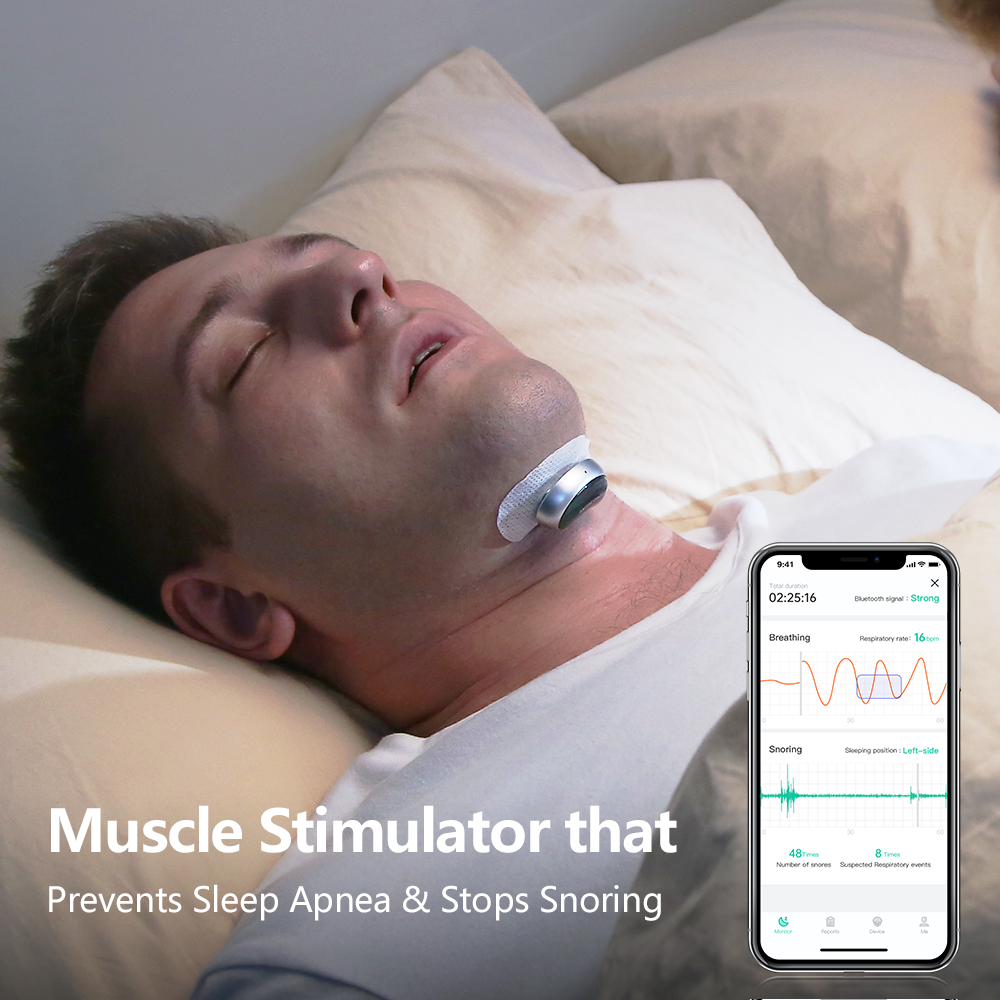 Snore Circle YA4300 Electronic Muscle Stimulator Pro With A Pack of Conductive Strips
