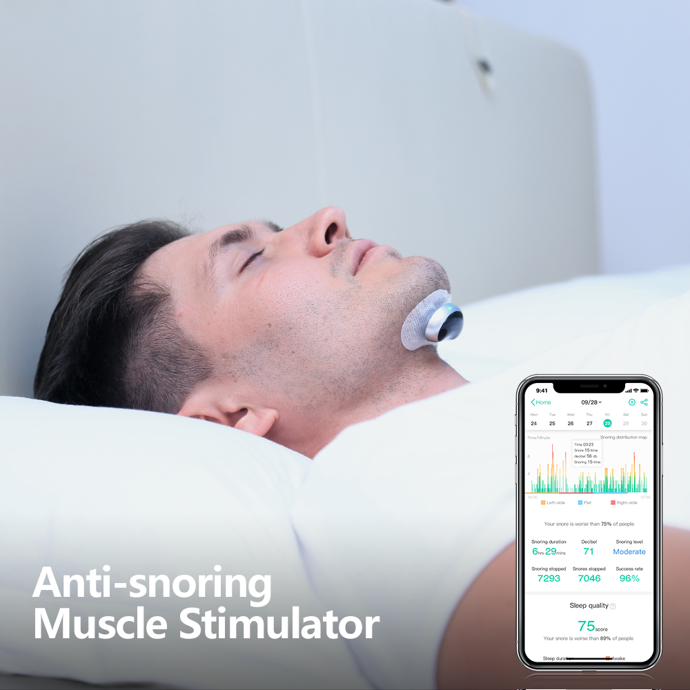 Snore Circle YA4200 Electronic Muscle Stimulator Plus With A Pack of Conductive Strips