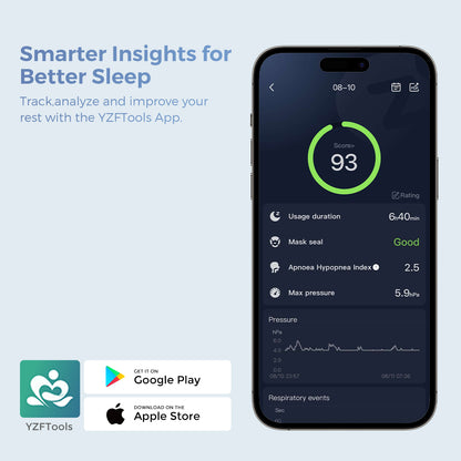 YA50Pro New Upgraded Portable Ultra-Quiet Auto APAP Device for Better Sleep