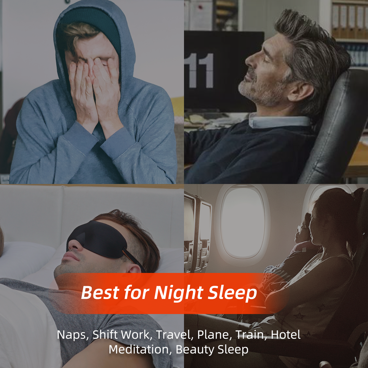 3D Light Blocking EZ Sleep Mask