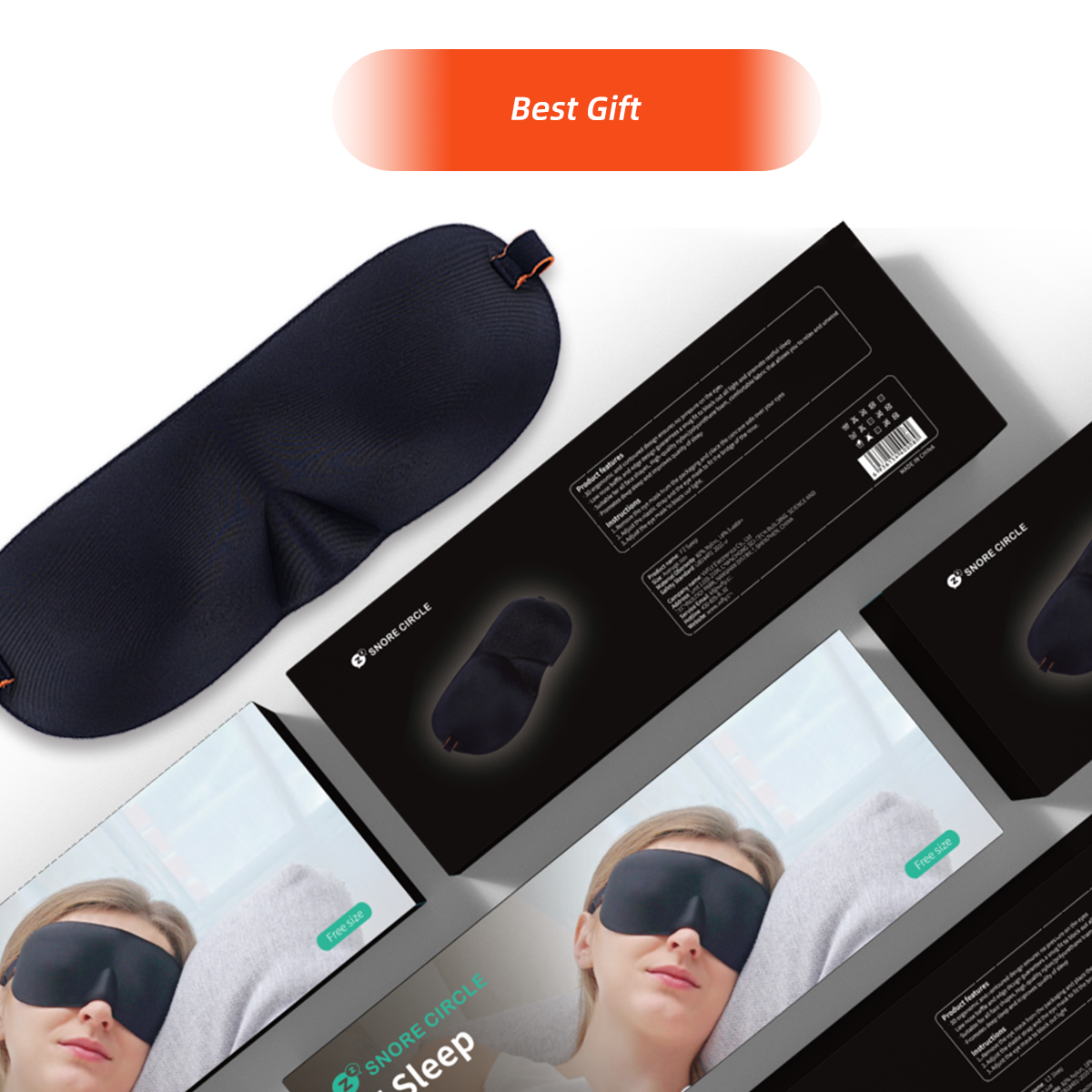 3D Light Blocking EZ Sleep Mask